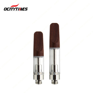 bottom airflow wooden tip 4*2.0mm oil hole size 1.0ml cbd cart